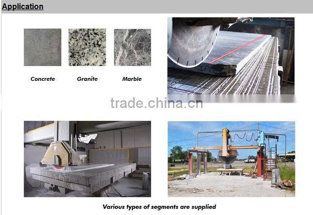 diamond segments from 400mm to 2200mm