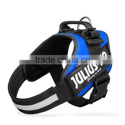 high quality cotton K9 nylon reflective pet K9 dog harness fashion large dog collar vest 4 colors