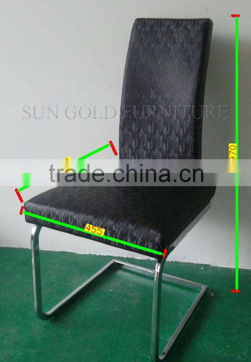 Factory customize modern chrome steel dining chair (SZ-DC082)