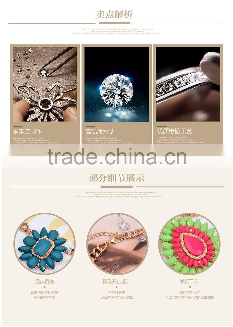 Bohemian Style Women's Resin Flower Choker Bib Statement Necklace Collar Chain Pendant