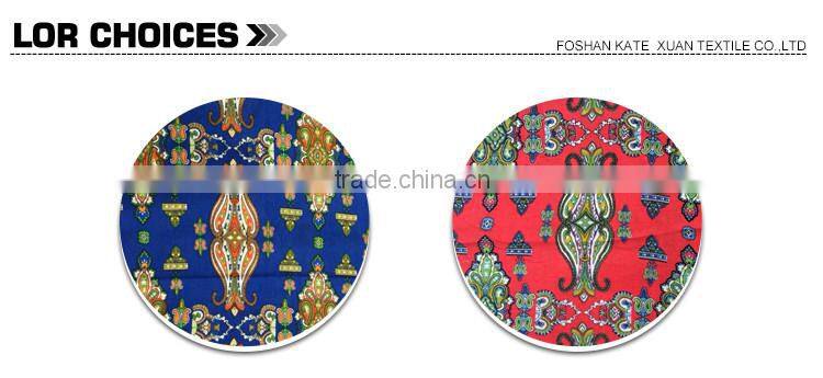 Modern autumn printed rayon crepe fabric