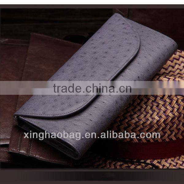 Top Branded and High Quality design real ostrich skin handbag