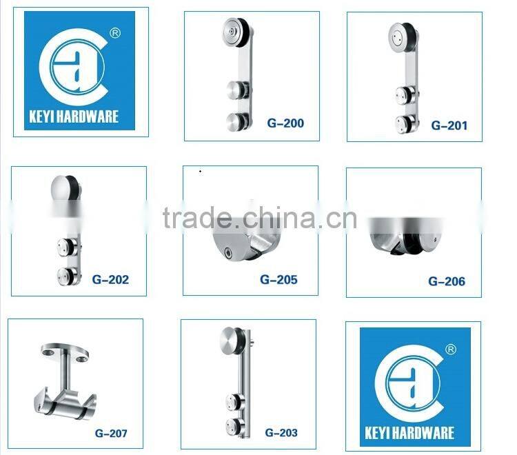 G-206 Glass clamp /sliding door tube track clamp/adjustable tube clamps