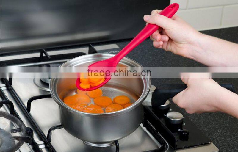 Hot Sale Colorful Food Grade Heat-Resistant Silicone slotted spoon Cooking Utensils