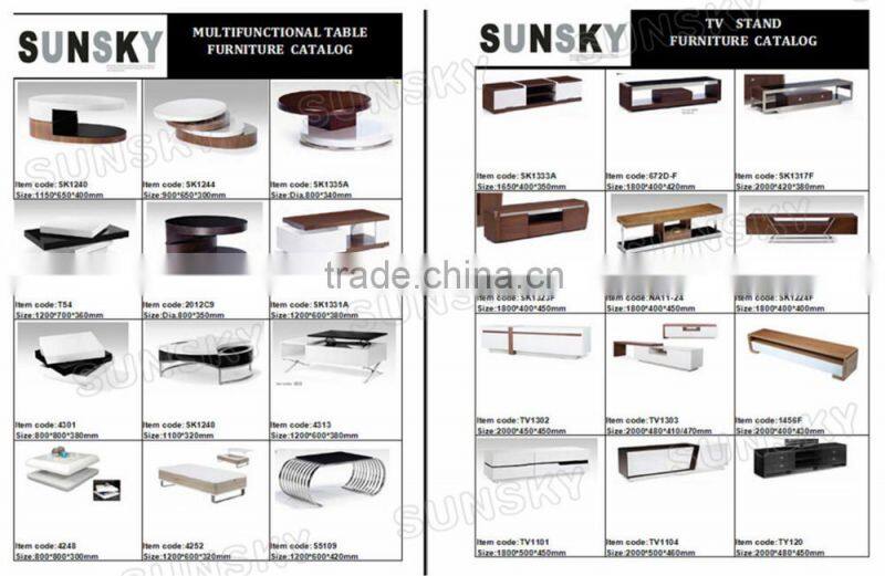 modern tempered glass nesting coffee table 4285