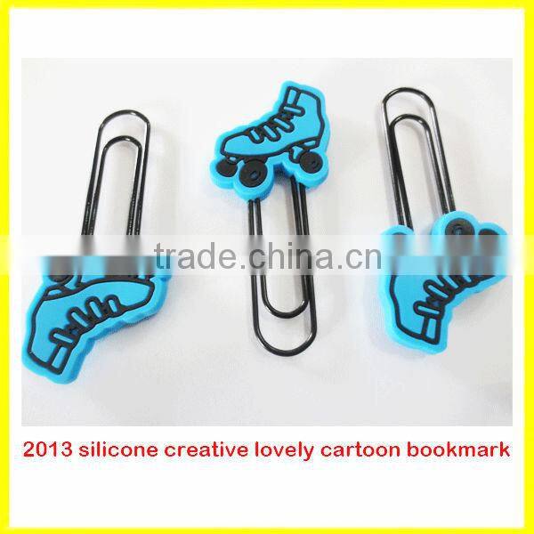 hot new product silicone creative and lovely cartoon bookmarks
