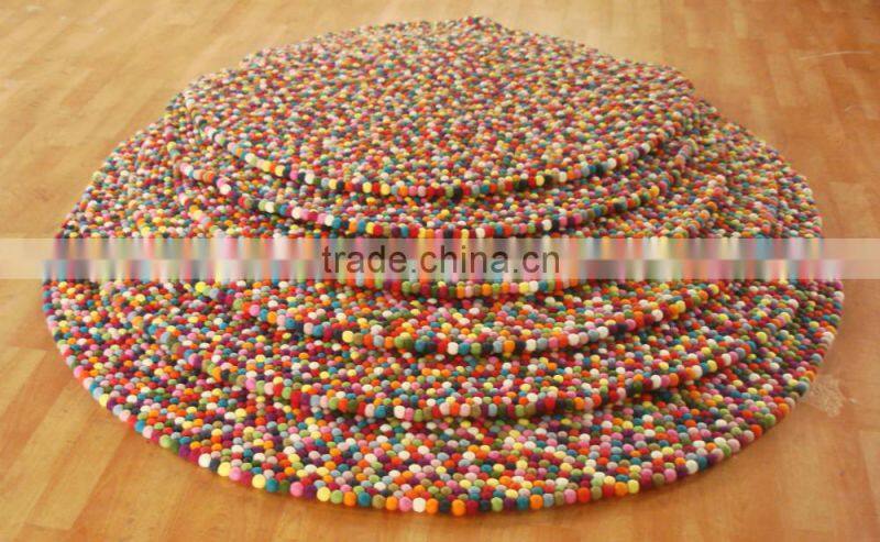 Felt ball rug