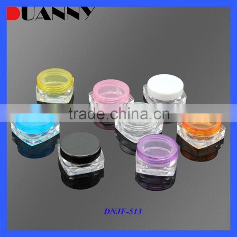 5g Square Cosmetic PS Jar Packaging,5g Square PS Jar