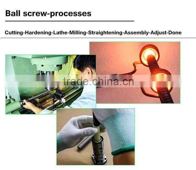 SFU1605 BK10 BF10 installed grind ball screw roller processed