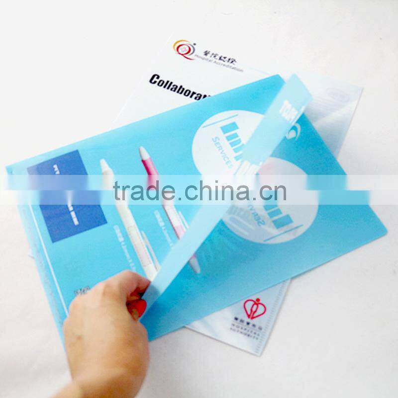 Promotion gift A4 PP clear plastic file holder/Document plastic holder