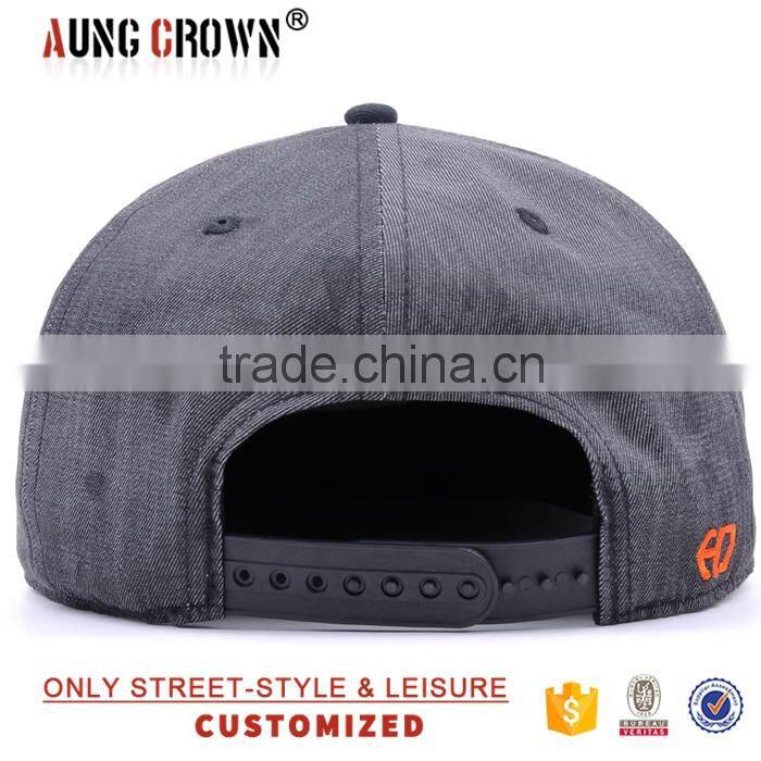raised embroidery custom quality popular snapback cap