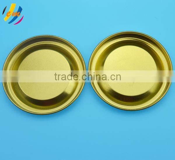 removeable metal tin cap for wine paper can