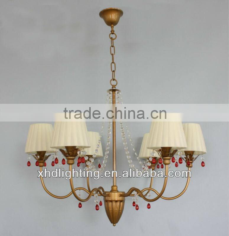 2013 modern fabric chandelier/crystal chandelier lighting