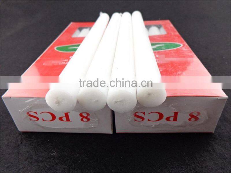 cheap Ghana market paraffin wax white candle from candle making supplier