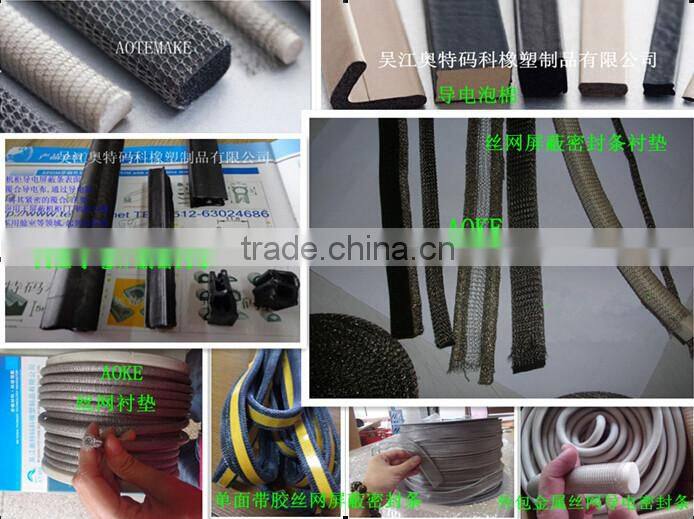 Monel wire Conductive shielding seal /Wire mesh shielding liner/seal strip/Electromagnetic shielding sealing strip