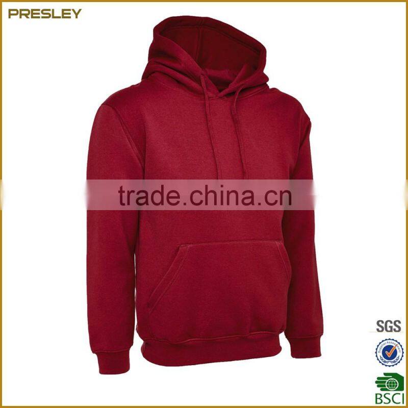 New Fashion Pocket Customized Wholesale Plain White Hoodie Men