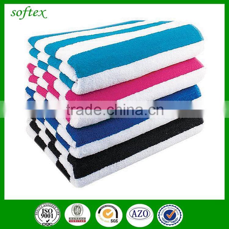china softex wholesale bathroom 100% cotton navy and white bath towels