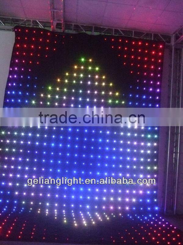 High Quality fireproof curtain / Flexible soft led decoration curtain