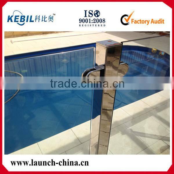 stainless 304/316 Pipe Glass Clamp glass holder for square post