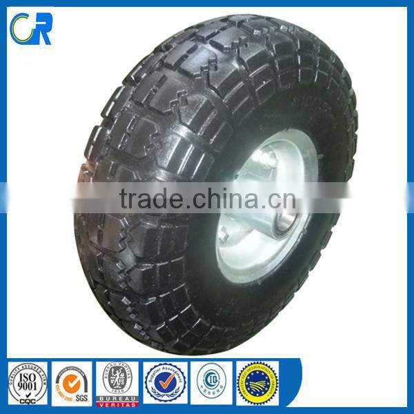 China Qingdao Flat Free Tire 3.50-5 foam tire