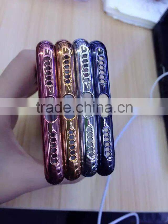 New Arrival plating TPU cover for iphone 7, electroplating soft TPU cover for new iphone