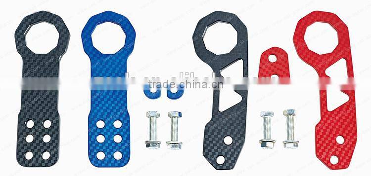 Wholesale universal aluminum racing tow hook colorful hook