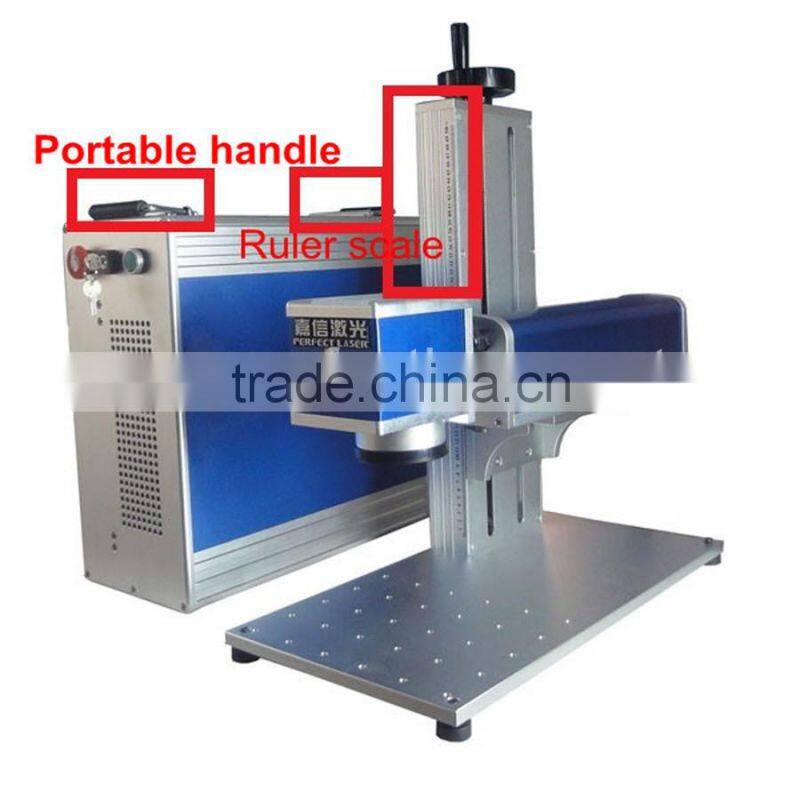 Perfect Laser PEDB-400B 10W Rotary Fiber Laser Marking Machine