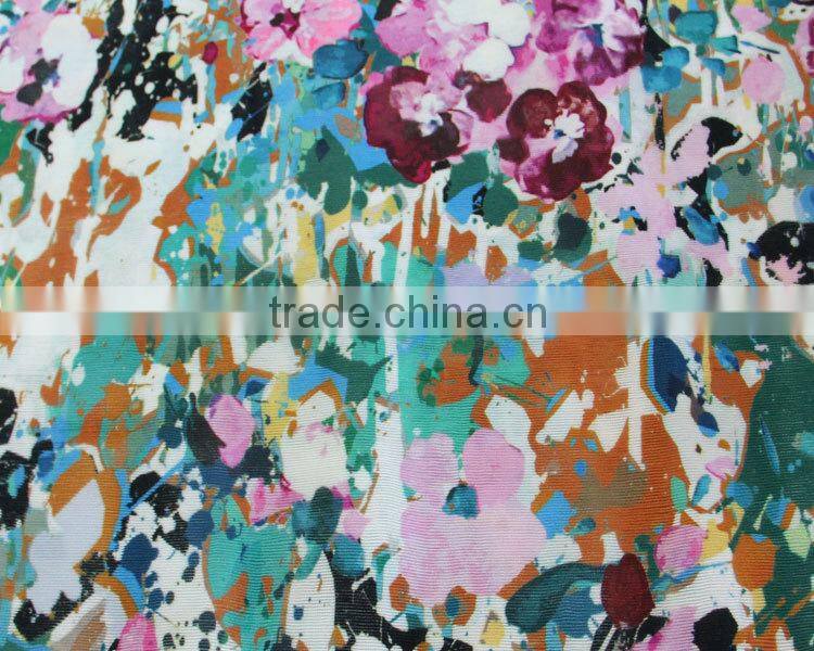 dress women organza flower print fabric