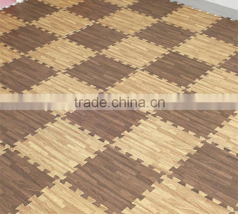 natural wood grain eva floor mat for house hold