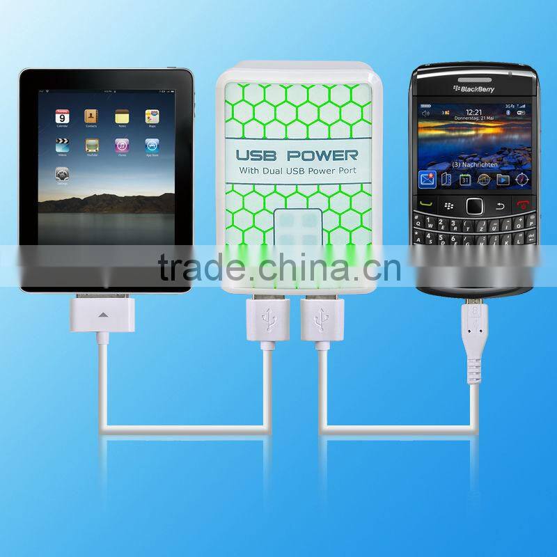 2016 High Speed 2.4A Custom Cell Phone Wall Usb Charger with Fashion Looking and Cheap Price