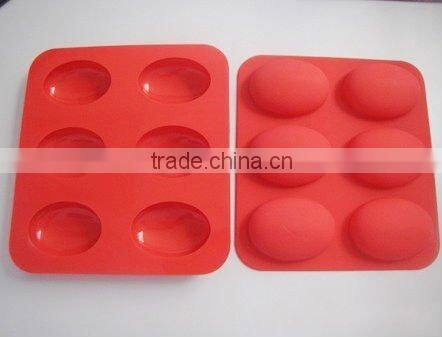 4 cavities handmade silicone flower soap molds