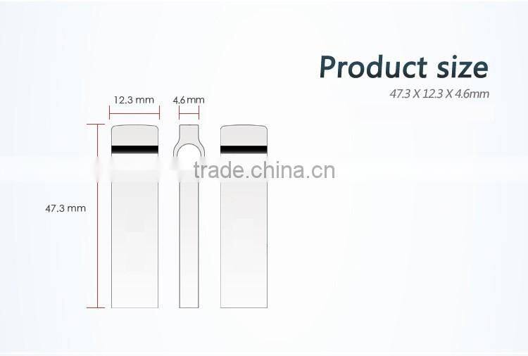 Stainless steel material customize usb stick key housing flash drive with keychain ring