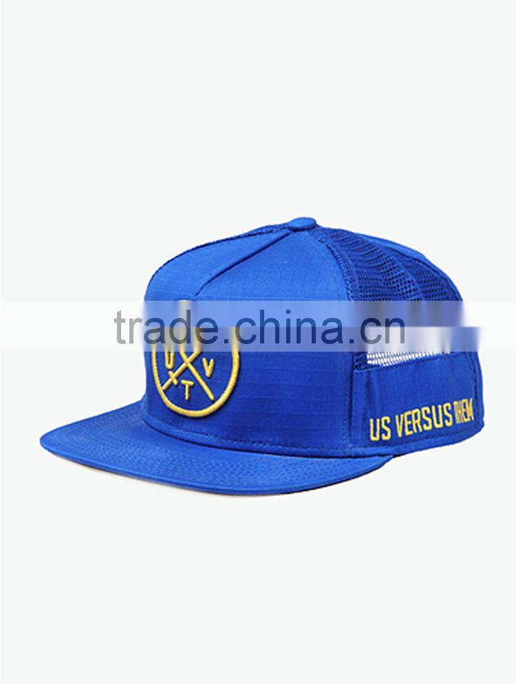 Promotion custom two mesh embroidery fashion cheap trucker hat