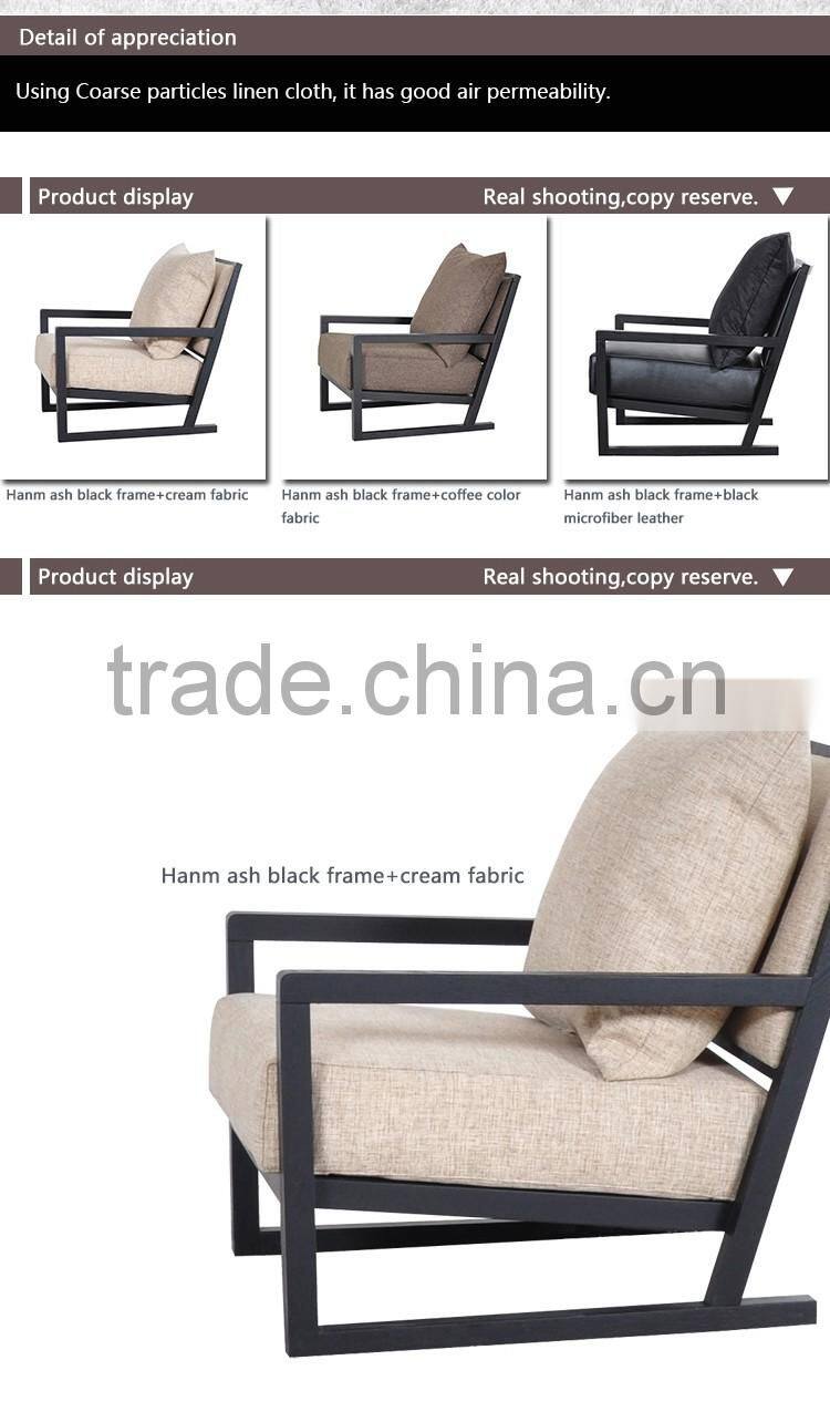 Hot Sale oak wood leisure chair modern lounge chair lazy man armchair