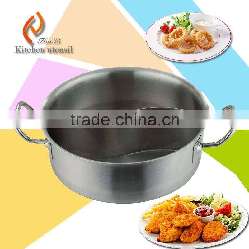 120L big size high quality rust resistance stainless steel commerical kitchen cooking pot with double-ply bottom 2015 best sale