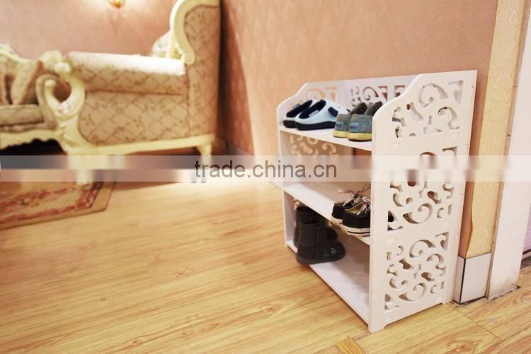 Pure colour mini plastic shoe rack for boots