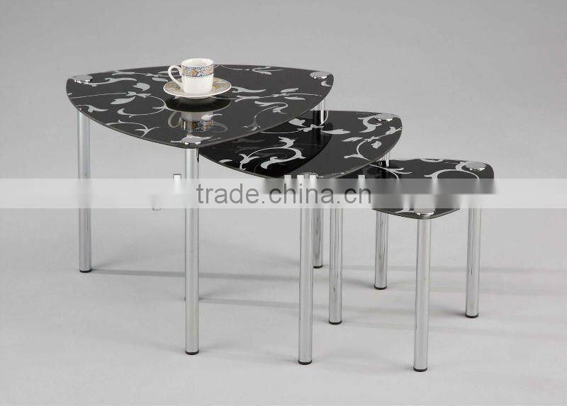 Metal Glass Nesting Table