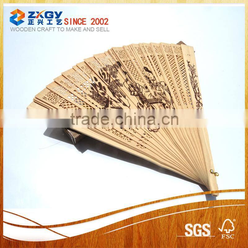 Factory Direct Supply Cheap Scented Sandalwood Fan Wood Hand Fan