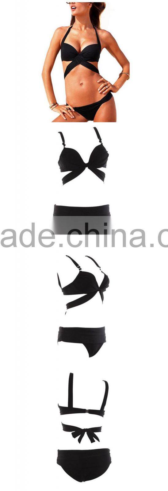 Ladies Micro Bikini Swimwear Padded Oem With Adjustable Straps