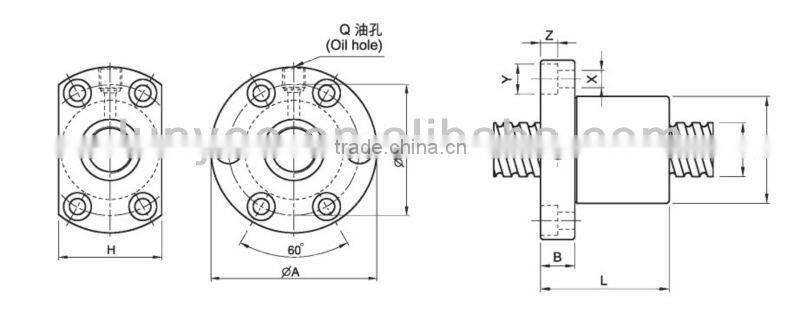 print machine precise ball screw