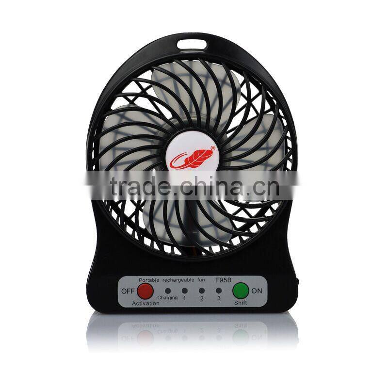 portable mini fan with battery for camping or travelling