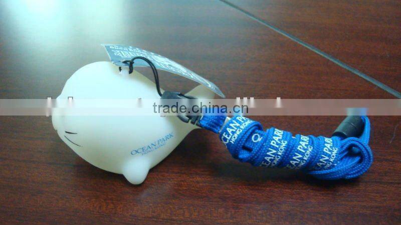 flashing gift toy dolphin with lanyards