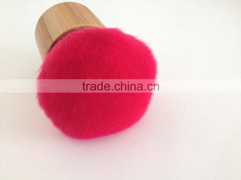 bamboo handle powder brush,pink kabuki makeup brush