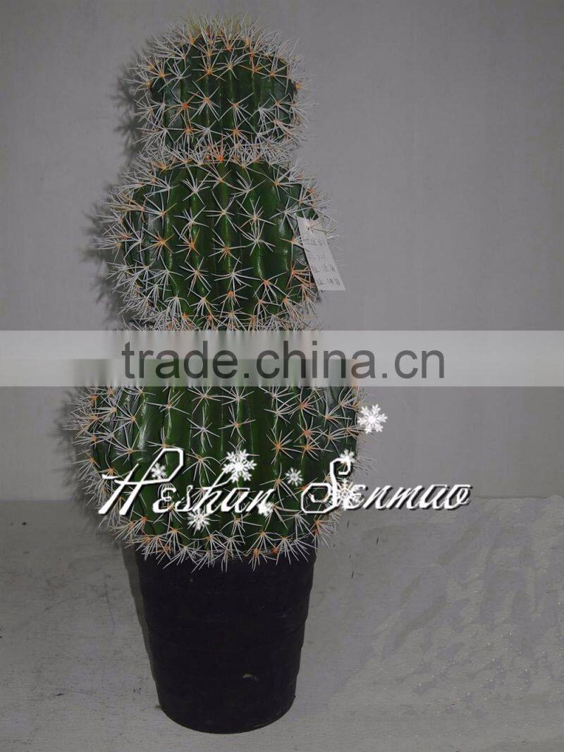 factory price hot sale artificial cactus ball shape with pot Echinopsis tubiflora