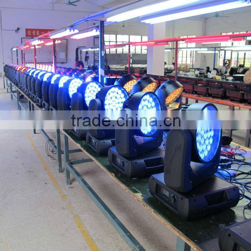 HOT!!! guangzhou lighting 37x12w RGBW4in1 cree led zoom moving wash for a concert