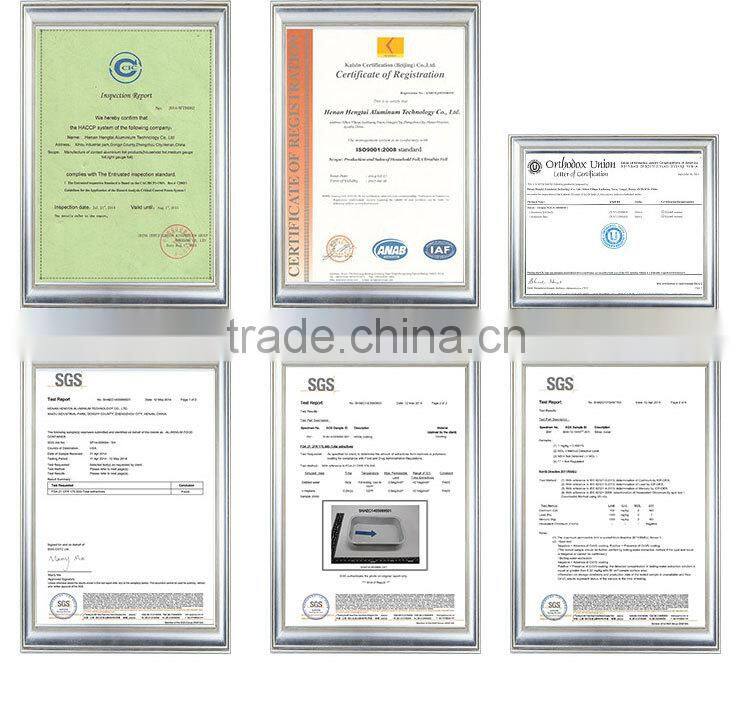 rectangular small No.2 Oblong aluminum foil container for food packing