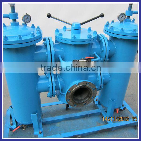 twin filter assembly in line oil strainer