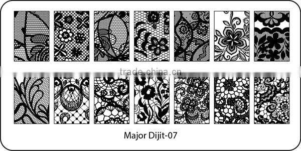 Major 07 hot new nail art plate,2016 nail art plate