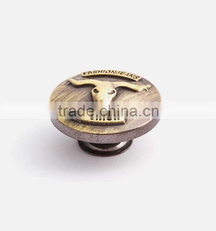 Fashion garment metal button womens clothing sewing buttons shank buttons