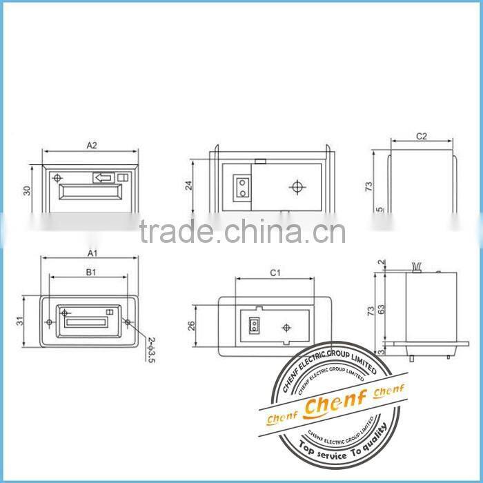 Hot Sell 6 Digit Digital Industrial Counter (0 to 999999 Hours) with CE, Rohs